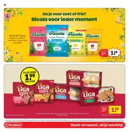 Kruidvat folder Pagina 74: LIGA €1,99, Ricola €1,49