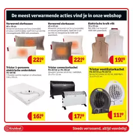 Kruidvat folder Pagina 76: Verwarmd sierkussen €22,99, Elektrische kruik vilt €19,99