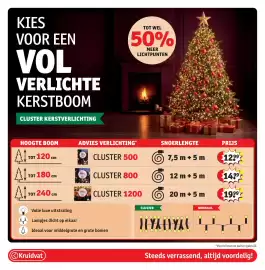 Kruidvat folder Pagina 82: Verlichte Kerstboom Cluster 800 €14,99, Verlichte Kerstboom Cluster 500 €12,99