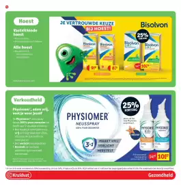 Kruidvat folder Pagina 88: Physiomer Neusspray €10,87, Bisvolvon Drank €9,98
