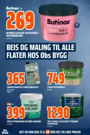 Obs Bygg kundeavis Side 5: TRESTJERNER 15/SILKEMATT PREMIUM GULVMALING €1.290,00