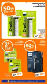 Trekpleister folder Pagina 23: Philips OneBlade Navulmesjes €41,98, Philips Scheerapparaat S5885/50 €99,99