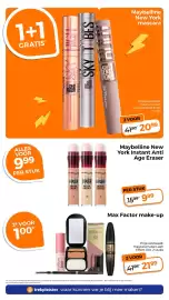 Trekpleister folder Pagina 3: Max Factor Make-Up €21,99, Maybelline New York Instant Anti Age Eraser €9,99