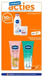 Trekpleister folder Pagina 30: Nivea Repair & Care €9,00, Vaseline Gluta Hya Bodyverzorging €5,00