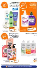 Trekpleister folder Pagina 31: Vaseline en Dove hand en Bodyverzorging €9,99, Marcel's Green Soap Handzeep en Douche €7,00