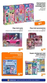 Trekpleister folder Pagina 63: Clementoni Create your Message Pens €9,99, Pop met Accessoires €4,99