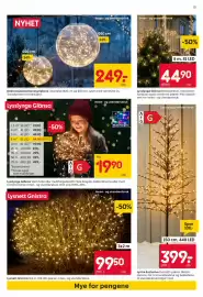 Rusta kundeavis uke 44 Side 11: Dekorasjonsbelysning Sphere, Lysslynge Glänsa €44,90