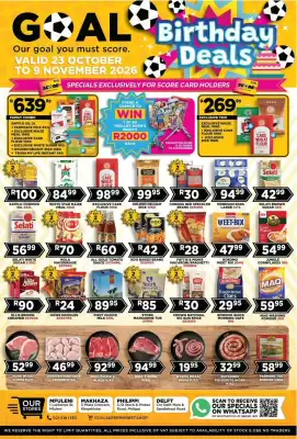 Goal Supermarket catalogue (valid until 9-11)