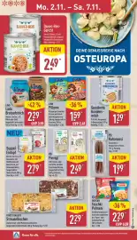 Aldi Nord Prospekt woche 45 Seite 13: Pierogi €2,49, FINEST BAKERY Streuselkuchen €2,29