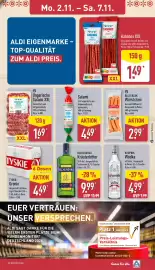 Aldi Nord Prospekt woche 45 Seite 14: BECHEROVKA Kräuterbitter €9,99, Ungarische Salami XXL €1,69