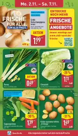 Aldi Nord Prospekt woche 45 Seite 2: Chinakohl €1,11, Kleine Speisekartoffeln „Drillinge“ €1,49