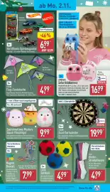 Aldi Nord Prospekt woche 45 Seite 20: CRANE Sisal-Dartscheibe €19,99, Hot Wheels Spielzeugautos €6,99