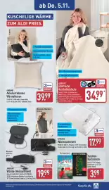 Aldi Nord Prospekt woche 45 Seite 22: AMBIANO Wärmeunterbett €17,99, Taschenbuchroman €3,99