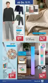 Aldi Nord Prospekt woche 45 Seite 24: CASALUX LED-Lichtsäule €14,99, UP2FASHION Pyjama €9,99