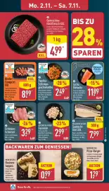 Aldi Nord Prospekt woche 45 Seite 5: Schinken-Schnitzel €3,29, GOLDEN SEAFOOD Seehecht-filet XXL €7,99