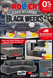 ROLLER Prospekt Seite 1: Wohnlandschaft €899,99, All Wetter Bürstenmatte €39,99