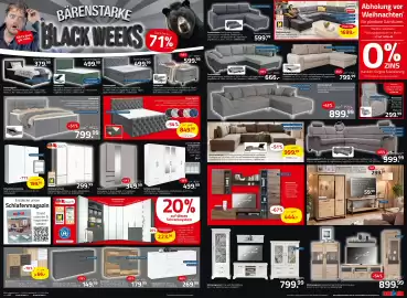 ROLLER Prospekt Seite 4: Wohnwand €444,00, Schwebetürenschrank saharagrau €349,99