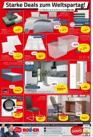 ROLLER Prospekt Seite 9: Kassettenbett Karos €39,99, Chefsessel €169,99