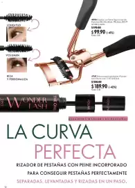 Catálogo Oriflame Página 10: LONGITUD 48336 Rizador con Peine Separador de Pestañas 105 x 55 x 35 mm, TPR, hierro, 50% PP