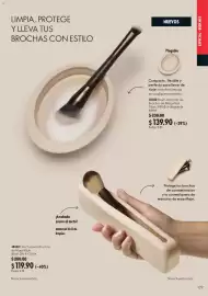 Catálogo Oriflame Página 129: Estuche para Brochas de Maquillaje €119,90, 602 Bowl Limpiador de Brochas de Maquillaje €139,90