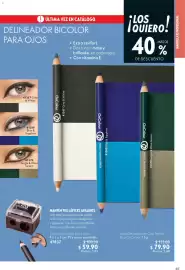 Catálogo Oriflame Página 45: OnColour Lápiz Delineador de Ojos Perfect Duo €79,90