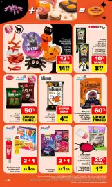 Carrefour gazetka tydzień 44 Strona 4: Żelek pająk ze strzelającą oranżadką Candy Gangs €1,49, Chipsy Pringles €8,99