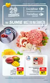 Carrefour gazetka tydzień 44 Strona 1: Mango €5,99, Mięso mielone wieprzowe Carrefour €5,39