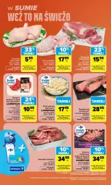 Carrefour gazetka tydzień 44 Strona 2: Flaki wołowe gotowane Carrefour €17,99, Udo z indyka €17,99