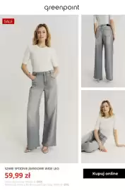 Greenpoint gazetka tydzień 43 Strona 3: Szare spodnie jeansowe wide leg Greenpoint €59,99