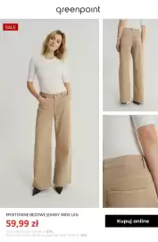 Greenpoint gazetka tydzień 43 Strona 6: Efektowne beżowe jeansy wide leg Greenpoint €59,99