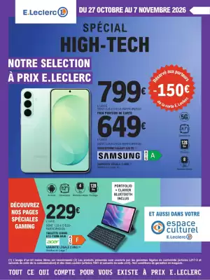 E.Leclerc Espace Culturel | Spécial high-tech (valable jusqu'au 7-11)