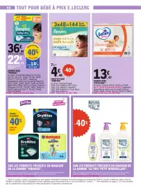 Catalogue E.Leclerc | Plein pouvoirs d'achat page 40: LOTUS BABY Changes Bebe €13,47, Pampers Lingettes Bebe €4,48