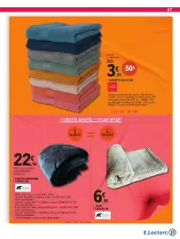 Catalogue E.Leclerc | Plein pouvoirs d'achat page 47: OURSON Couette microfibre €22,95, TISIAA SERVIETTE €3,57