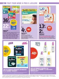 Catalogue E.Leclerc | Plein pouvoirs d'achat page 40: LOTUS BABY Changes Bebe €13,47, Pampers Lingettes Bebe €4,48
