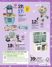 Catalogue E.Leclerc | Jouets de Noël page 23: KIDWAY Cuisine en bois €39,90, Ecoiffier CHARIOT À PROVISIONS €12,90