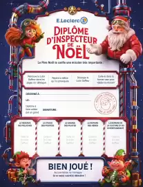 Catalogue E.Leclerc | Jouets de Noël page 3: FHN JOYEUX NOEL E.Leclerc L DIPLÔME D'INSPECTEUR DE NOËL Le Père Noël te confie
