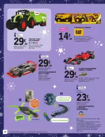Catalogue E.Leclerc | Jouets de Noël page 30: CAT 3 véhicules de chantier €14,90, CLAAS Tracteur avec remorque €29,90