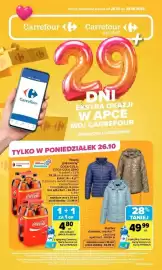 Carrefour Market gazetka Strona 1: Kurtka damska, męska €49,99, Napój gazowany Coca-Cola, Coca-Cola Zero €4,80