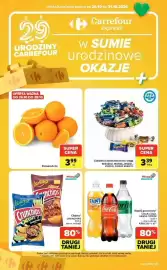 Carrefour Express gazetka tydzień 44 Strona 1: Cukierki czekoladowe na wagę Mieszko, Wawel, Wedel, Vobro, Dobre Miasto €3,39