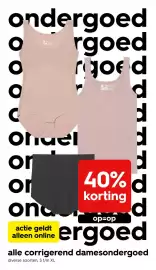 HEMA folder week 44 Pagina 3: ondergoed OOO rgoed good C d Ohuel d or or ona actie geldt alleen online 40% d korting op=op