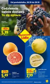 Lidl gazetka Strona 41: Grejpfruty czerwone luzem Ryneczek Lidla €5,49, Pomelo żółte luzem Ryneczek Lidla €7,99