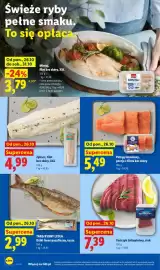 Lidl gazetka Strona 60: Zębacz filet bez skóry XXL €4,99, Dziki łosoś pacyficzny tusza Targ Rybny Lidla €2,99