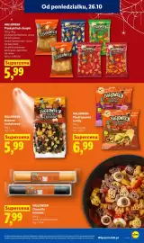 Lidl gazetka Strona 71: Makaron trzykolorowy Halloween €5,99, Placki pszenne tortilla Halloween €6,99