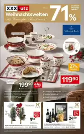 XXXLutz Prospekt Seite 1: X-Mas Amaryllis-Dekostrauss €9,99, X-Mas Gourmet-Genussbox €24,99