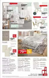 XXXLutz Prospekt Seite 11: 4-teilig Bank inkl. Stauraum €169,90, Novel webteppich €19,99