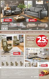 Porta Prospekt woche 44 Seite 4: 3-SITZER €1.699,00, GROBE BRATWURST mit Rotkohl und Kartoffelstempf €5,90