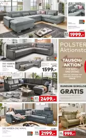 Porta Prospekt woche 44 Seite 2: SYSTEMPOLSTER 2,5-SITZER Rücken Nessel, B204 cm €999,00