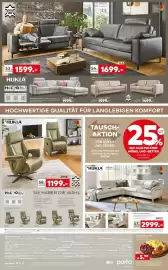 Porta Prospekt woche 44 Seite 4: 3-SITZER €1.699,00, GROBE BRATWURST mit Rotkohl und Kartoffelstempf €5,90