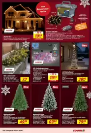 Toom Baumarkt Prospekt Seite 3: Weihnachtsbaum "Nevanda mit Kunstschnee" €69,99, Weihnachtsbaum "Bromont" €79,99