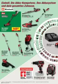 Toom Baumarkt Prospekt Seite 8: Einhell Akku-Laubbläser GP-LB 36/270 Li E BL-Solo €149,99